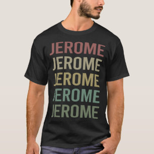 Farbenfrohe Textkunst - Jerome Name T-Shirt