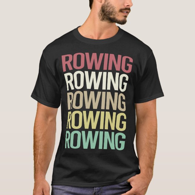 Farbenfrohe Textreihenfolge T-Shirt (Vorderseite)