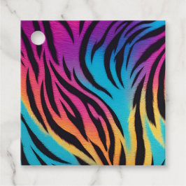 Farbenfrohe Tierdruckerei Geschenkartikel Tags Geschenkanhänger