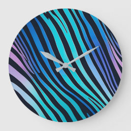 Farbenfrohe Tierdruckerei Uhr