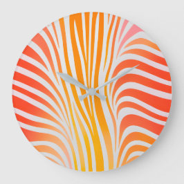 Farbenfrohe Tierdruckerei Uhr