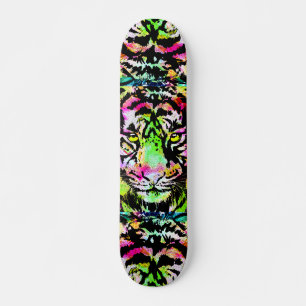 Farbenfrohe Tiger Head - Tiger Skateboard