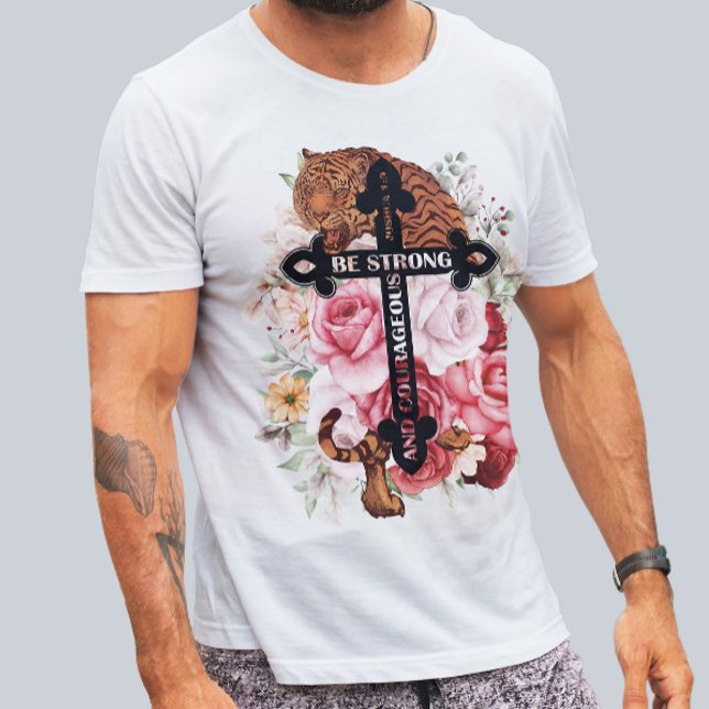 Farbenfrohe Tiger sein starkes und mutiges Shirt (Von Creator hochgeladen)