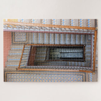 Farbenfrohe Tile-Treppe Barcelona - 20x30 - 1014 S Puzzle