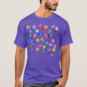 Farbenfrohe Tinten mehrfarbig T-Shirt