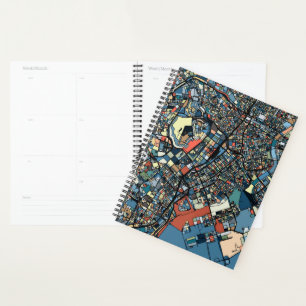 Farbenfrohe Tokyo Map Planer