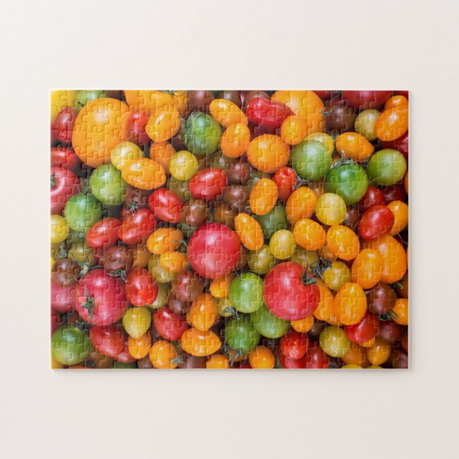 Farbenfrohe Tomatensorten Puzzle (Horizontal)