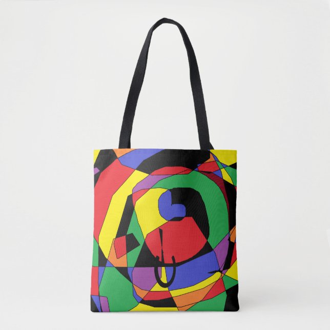 Farbenfrohe Tote Bag Frische, farbenfrohe Gestaltu (Vorderseite)
