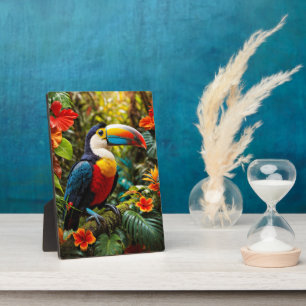 Farbenfrohe Toucan Bird Fotoplatte