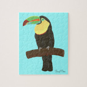 Farbenfrohe Toucan-Bird-Malerei, Bilderpuzzle Puzzle