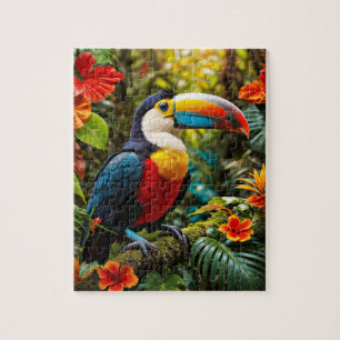 Farbenfrohe Toucan Bird Puzzle