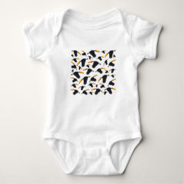 Farbenfrohe Toucan Tropical Bird Muster Baby Strampler