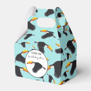 Farbenfrohe Toucan Tropical Bird Muster Geschenkschachtel