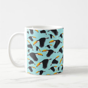 Farbenfrohe Toucan Tropical Bird Muster Kaffeetasse