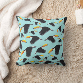 Farbenfrohe Toucan Tropical Bird Muster Kissen
