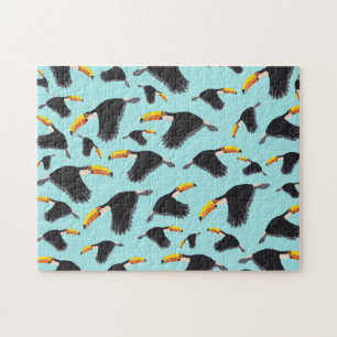 Farbenfrohe Toucan Tropical Bird Muster Puzzle