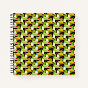 Farbenfrohe Toucans Notizbuch