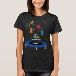 Farbenfrohe Trampolin Park Jump Kindergeburtstag P T-Shirt
