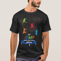 Farbenfrohe Trampolin Park Jump Kindergeburtstag P