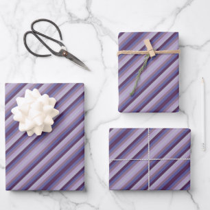 Farbenfrohe Traube Lavendel Magenta Blau Violett S Geschenkpapier Set
