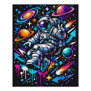 Farbenfrohe Traum-Schlafzimmer-Dekoration Poster