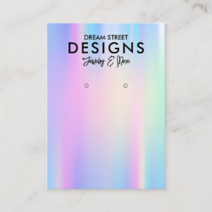 Farbenfrohe, trendige Earring Display Card Visitenkarte