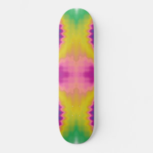 Farbenfrohe, trendige Retro-gefärbte Krawatte mit  Skateboard