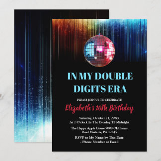 Farbenfrohe Trendsetter in meiner zweistelligen Är Einladung