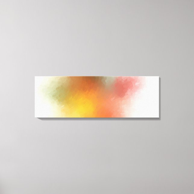 Farbenfrohe trendy Abstrakt Art Modernes Gelbes Gr Leinwanddruck (Vorderseite)