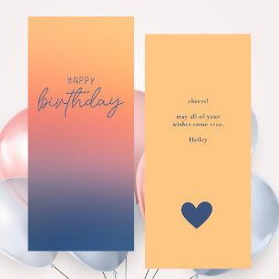 Farbenfrohe Trendy Ombre Rainbow Happy Birthday Ca