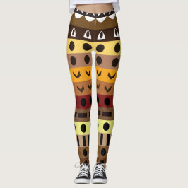 Farbenfrohe Tribal Deko Art Pattern Leggings
