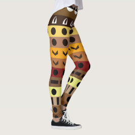 Farbenfrohe Tribal Deko Art Pattern Leggings