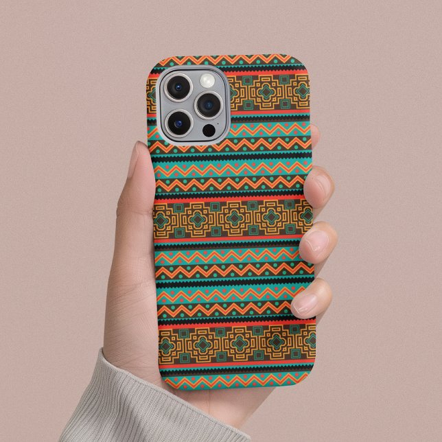 Farbenfrohe Tribal Geometric iPhone Case - Boho Ch (Von Creator hochgeladen)