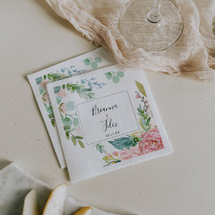 Farbenfrohe Tropenblumenhochzeit Napkin Serviette
