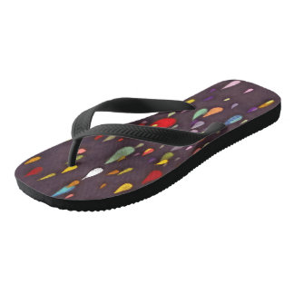 Farbenfrohe Tropfen Flip Flops