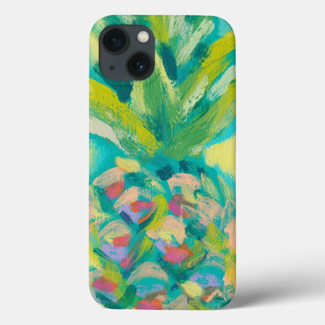 Farbenfrohe tropische Ananas Case-Mate iPhone Hülle (Rückseite)