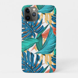 Farbenfrohe tropische Blätter, exotisches Design, Case-Mate iPhone Hülle