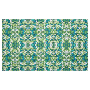 Farbenfrohe tropische Blätter von Banana und Monst Stoff