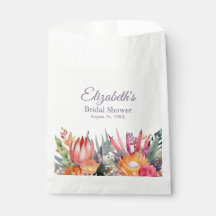 Farbenfrohe tropische Blume Brautparty