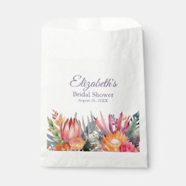 Farbenfrohe tropische Blume Brautparty Geschenktütchen