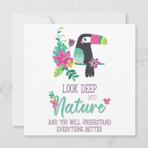 farbenfrohe tropische Blume und Toucan inspirieren
