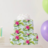 Farbenfrohe tropische Blume Vibe Bouquet Muster