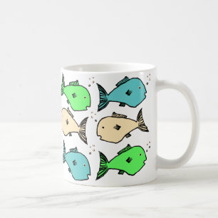 Farbenfrohe tropische Fische Kaffeetasse