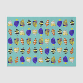 Farbenfrohe tropische Fische Seidenpapier