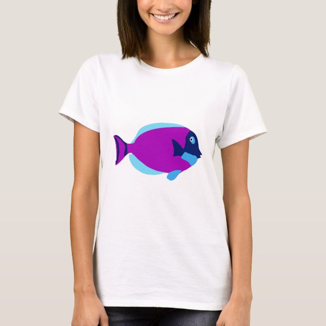 Farbenfrohe tropische Fische T-Shirt (Vorderseite)