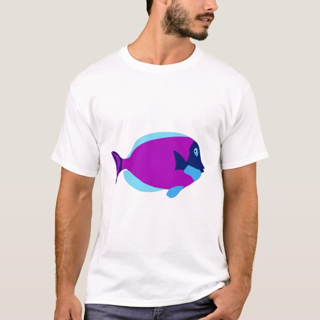 Farbenfrohe tropische Fische T-Shirt (Vorderseite)