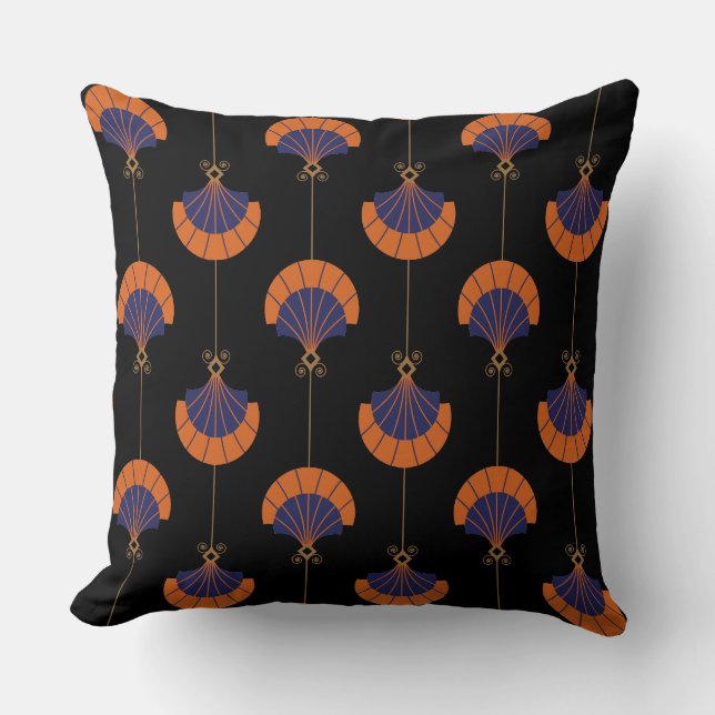 Farbenfrohe tropische Geometrie Minimalistische Lü Kissen (Vorderseite)