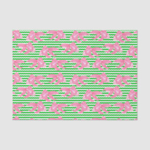 Farbenfrohe tropische Goldfish-Zickzack Muster Seidenpapier
