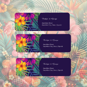 Farbenfrohe tropische hawaiianische Hochzeit