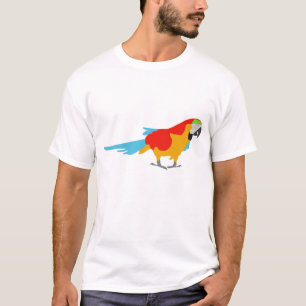 Farbenfrohe tropische Maca T-Shirt